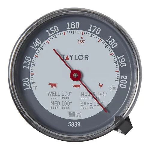 Vista 8 de Taylor Termómetro de 3 piezas, incluye 1 termómetro digital súper rápido y 2 termómetros analógicos para carne, aptos para horno, multicolor