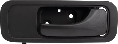Vista 102 de TRQ Manija de puerta interior delantera izquierda cromada y negra para el lado del conductor compatible con Ford F-150 2012-2014