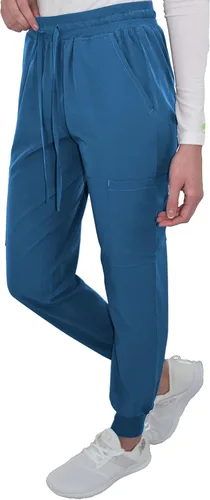 Vista 4 de Green Town Conjunto médico de enfermería GT 4FLEX para mujer, camiseta y pantalón para mujer