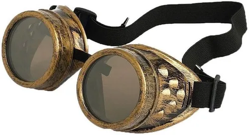 Vista 12 de Gafas Steampunk Gafas Vintage Soldadura Gótica (Copper)