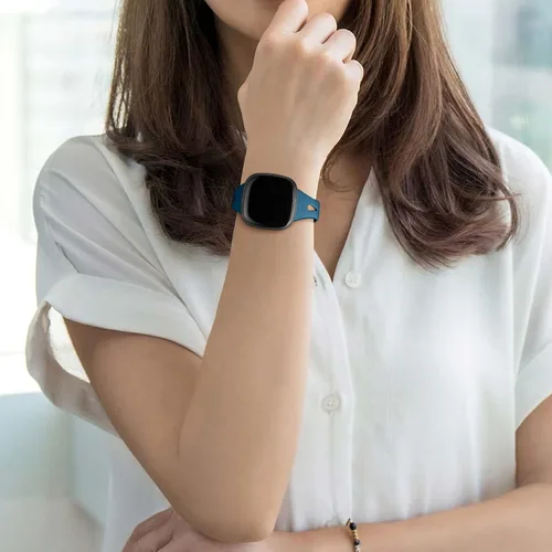 Vista 6 de Ouwegaga Compatible with Fitbit Versa 4 Bands for Woman/Sense 2/Sense/Versa 3 Bands for Men,Soft Silicone Slim Sport Strap Compatible with Fitbit