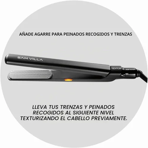 Vista 7 de Sam Villa TEXTUR - Plancha de pelo texturizadora profesional con control de calor de precisión, 1 unidad (paquete de 1)