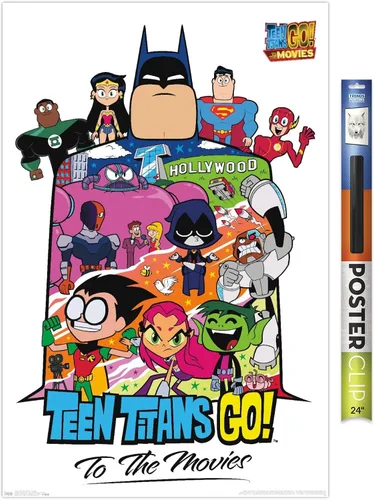 Vista 13 de Trends International DC Comics Movie Teen Titans Go! To The Movies - Póster de pared de collage, 22.4 pulgadas de largo x 14.7 pulgadas, versión