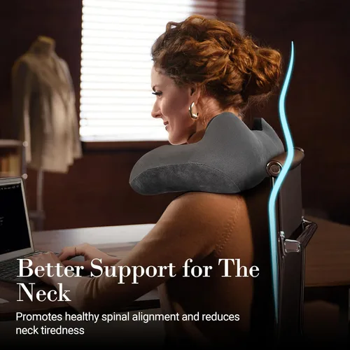 Vista 4 de CuPiLo Almohada masajeadora de cuello con calor elegible por la FSA HSA [2025 actualizada], masajeador de cuello Shiatsu portátil para aliviar