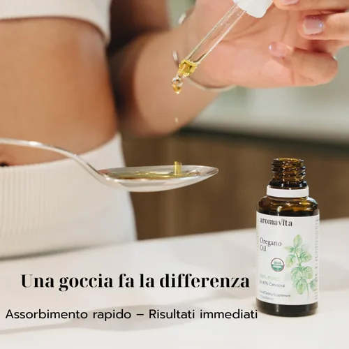 Vista 6 de Aceite Esencial Orgánico de Orégano - 100% Puro Aceite de Orégano Griego No Diluido con Carvacrol - Más del 86%, No GMO, Gotas Líquidas Orgánicas