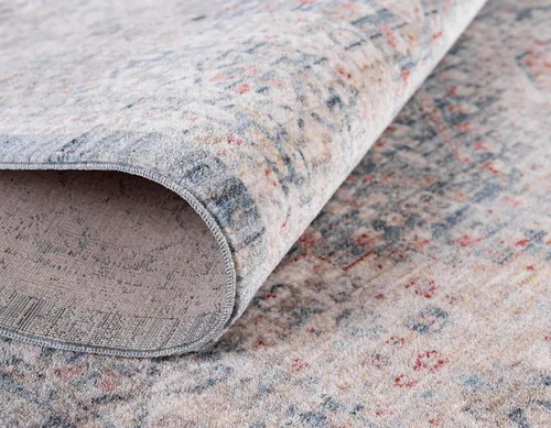 Vista 7 de Unique Loom Noble Collection - Alfombra de área Elizabeth (2' 2" x 3' 1" Rectángulo, Azul/Beige)