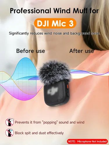Vista 4 de YOUSHARES Soporte de micrófono de entrevista de mano compatible con DJI Mic 3, riel deslizante magnético de hierro, micrófonos inalámbricos Negro