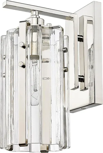 Vista 7 de Z-Lite 3036-1S-PN Alverton - Aplique de pared, 1 luz, 100 vatios, níquel pulido plateado