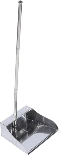 Vista 9 de STOBOK Sartenes de polvo con mango de acero inoxidable recogedor vertical para el hogar, cocina, patio, oficina, herramienta de limpieza