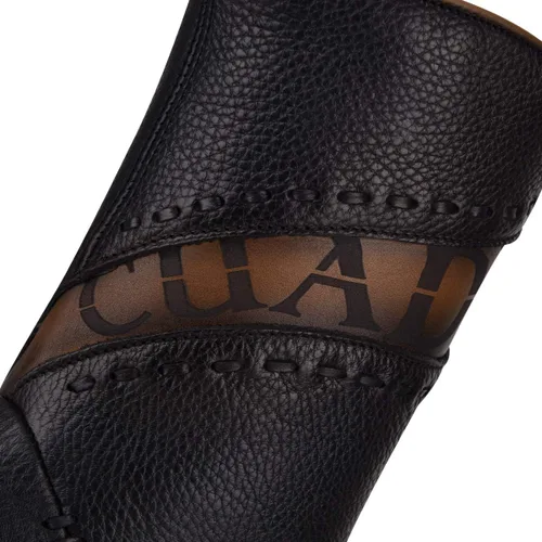 Vista 7 de Cuadra Botas para hombre en cuero genuino negro