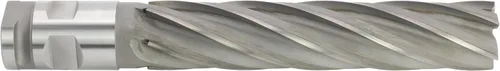 Vista 8 de Fresa de extremo soldada de carburo CME, nariz cuadrada, 1 1/2" diámetro del molino, 2" longitud de corte, 5 5/8" longitud total, 4 flautas, corte