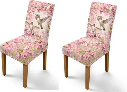 Vista 28 de Rnyleeg Juego de 1 funda para sillas de comedor con diseño de mariposa y rosa azul, elegante, suave, lavable, para cocina, hotel, ceremonia