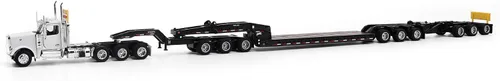 Vista 12 de Diecast Masters 1:64 Peterbilt 589 Semirremolque de cabina de día en tándem, 71219