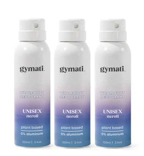 Vista 10 de Gymati Desodorante corporal natural en aerosol sin aluminio, unisex, paquete de 2