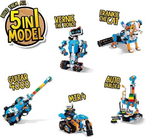 Vista 5 de LEGO Boost Creative Toolbox 17101 - Juego de construcción de robot divertido y kit educativo de codificación para niños, galardonado juguete
