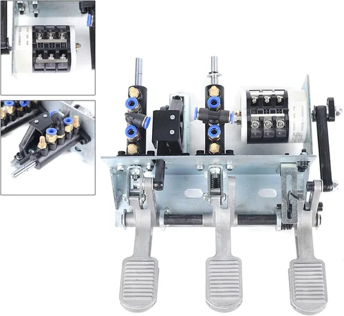 Vista 9 de Máquina cambiadora de neumáticos, válvula de control de aire para automóvil, válvula de pedal de pie, válvula neumática de aire de 3 pedales + pieza