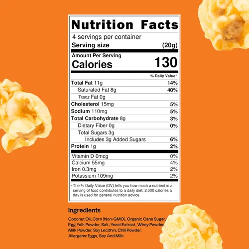 Vista 2 de Tochi Snacks Palomitas de maíz con yema de huevo salada (1)