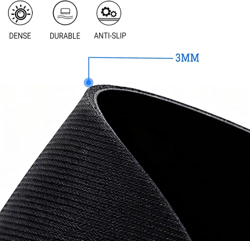 Vista 5 de Alfombrilla de mouse personalizada – Personalizada con tu logotipo de texto fotográfico, antideslizante, impermeable para juegos y computadora