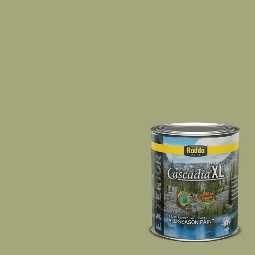 Vista 152 de Rodda Paint CASCADIA XL - Pintura satinada e imprimación para exteriores en uno, cuarto de galón, Aimee