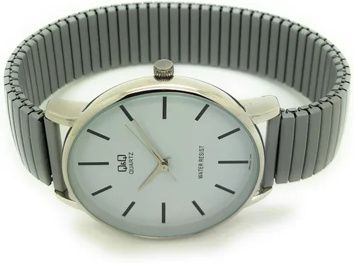 Vista 2 de Q&Q Elegante reloj de moda con banda elástica para hombre y mujer