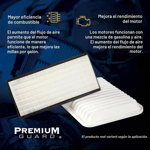 Vista 4 de Filtro de aire de motor PG PA9941 Compatible con Land Rover Range Rover Evoque 2.0L 2012-2017; Discovery Sport 2.0L 2015-2017; Discovery 3.0L 2016