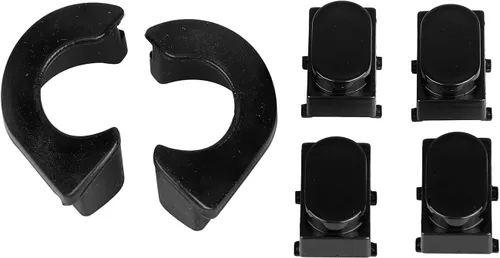 Vista 5 de Carenado interior negro vívido de ABS con kit de tapa de interruptor para Harley Touring Street Glide 2006-2013 Electra Glide 1996-2013