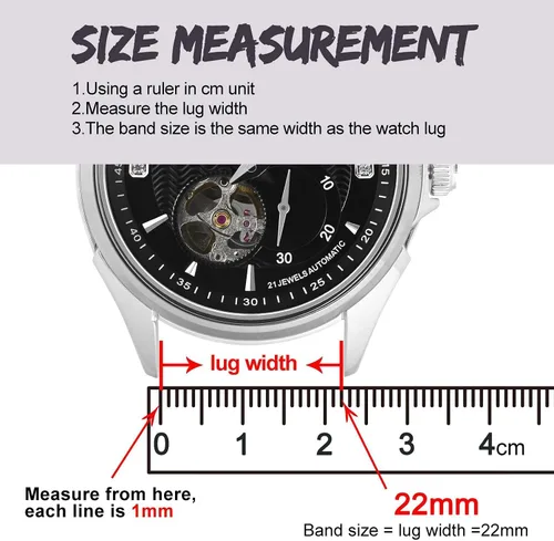 Vista 6 de BISONSTRAP Correas de reloj para hombre, correas de reloj de cuero cosidas a mano, liberación rápida, 0.709 in, 0.748 in, 0.787 in, 0.827 in, 0.866