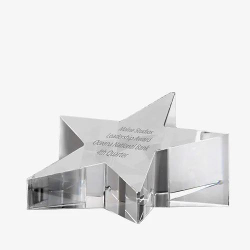 Vista 5 de Baudville Pisapapeles de cristal grabado, premio para empleados, grabado personalizado/personalizado, viene en caja de regalo