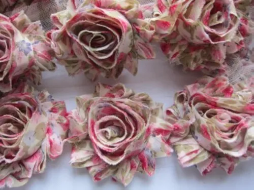 Vista 10 de yycraft Pack de Flores de estrás de 2 pulgadas con perla para manualidades.