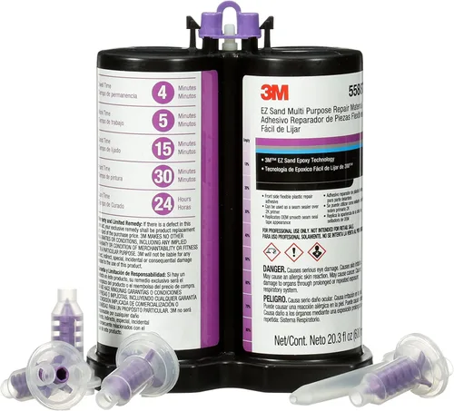 Vista 3 de 3M EZ Sand Material de Reparación Multiusos, 05887, Listo-Para-Uso, Adhesivo de Acabado Epoxy de Dos Partes, Cartucho de 200 mL/6.75 fl oz