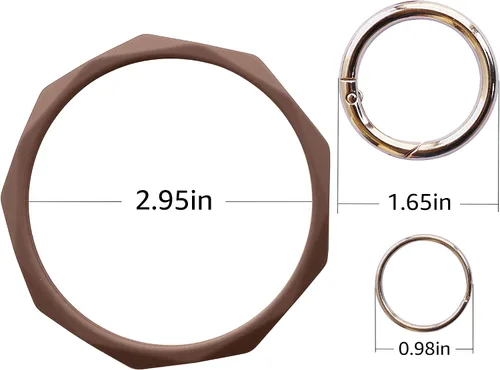 Vista 5 de Llavero pulsera de silicona para mujeres y niñas en forma de diamante
