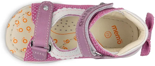 Vista 6 de Memo Mini Baby Girl First Walker - Sandalia ortopédica de piel antideslizante