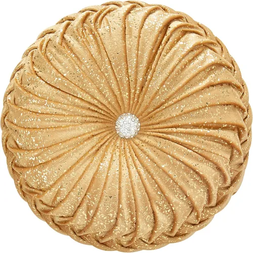 Vista 12 de EUCIOR Almohada decorativa redonda, almohada circular hecha a mano, almohadas redondas de cuero metálico liso para sofá, decoración del hogar