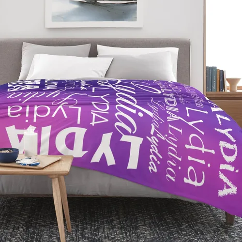 Vista 7 de Manta personalizada con nombre para adultos, manta de franela con nombre para mujeres y hombres, manta personalizada para Navidad, cumpleaños, San