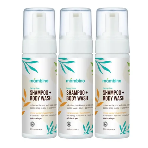 Vista 10 de Mambino Organics Soothe Me - Champú y gel de baño corporal para niños, baño esencial para bebés, esenciales suaves para recién nacidos, lavanda y té