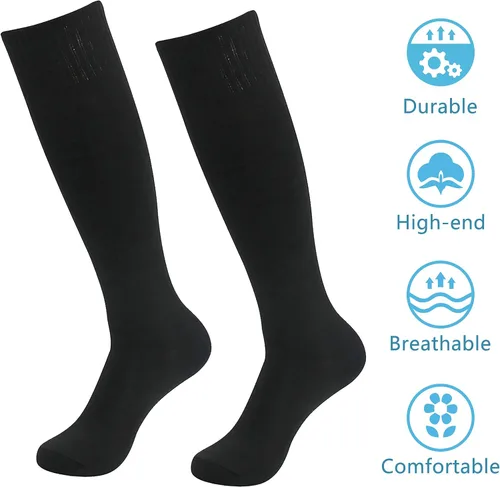 Vista 3 de HAPYCEO Men Women Knee High Soccer Softball Football Baseball Long Tube Breathable Support Outdoor Sports Socks