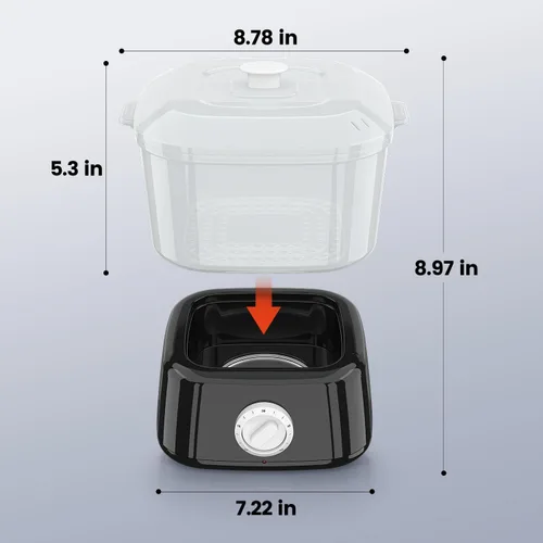 Vista 6 de Calentador de toallas calientes, vaporizador de toallas de calentamiento rápido para tratamientos faciales puede contener 12 mini toallas húmedas