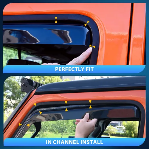 Vista 3 de Nilight Visor de Ventana Compatible con Chevy Silverado 1500/Avalanche 2007 2008 2009 2010 2011 2012 2013 GMC Sierra 1500/Silverado/Sierra