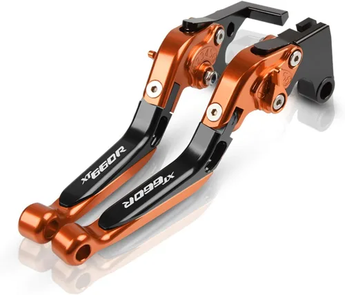 Vista 7 de Palanca de embrague de freno ajustable extensible para motocicleta Yamaha XT660R XT660 R 2014 2015 2016 2004-2017