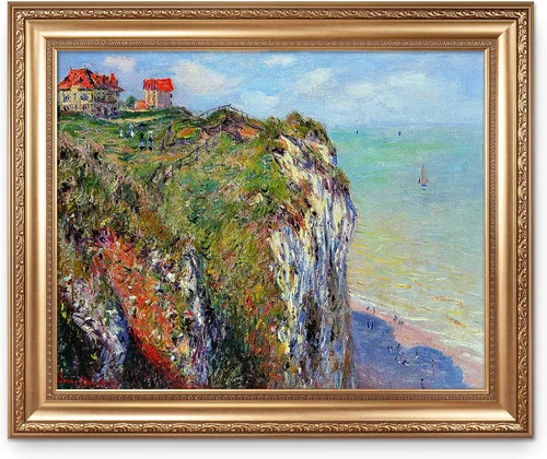 Vista 254 de A&T ARTWORK Antibes Seen from The Salis Gardens de Claude Monet Las Obras de Arte Clásico Mundial Reproducciones, Impresiones de Arte en Lienzo