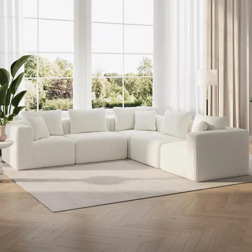 Vista 34 de Novilla - Sofá biplaza modular de 70.8 pulgadas, sofá modular de espacio pequeño, moderno sofá de nube con soporte Smarts Coil®, sofá seccional sin