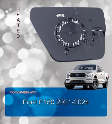 Vista 5 de EAP Espejo lateral del conductor compatible con Ford F150 2021-2026, F150 Lightning 2022-2026, calentado sin atenuación automática ML3Z17K707K