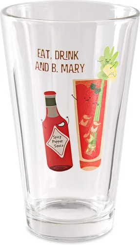 Vista 2 de Pavilion Gift Company - Eat, Drink & B. Mary - Bloody Mary - Vaso de 16 oz