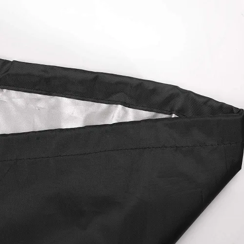 Vista 5 de ANMINY - Fundas impermeables para sillas de patio, color negro, Negro