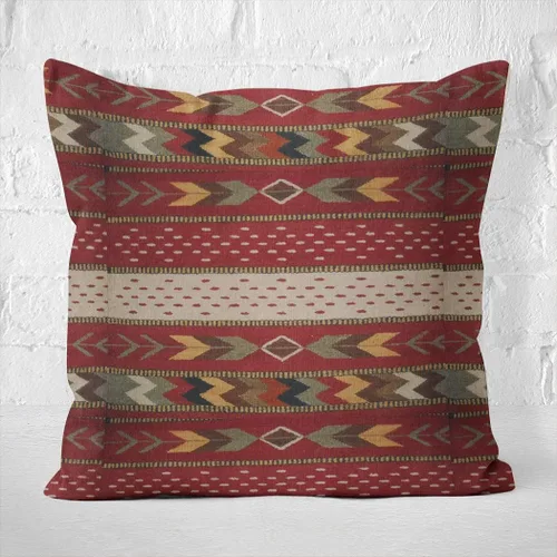 Vista 3 de Funda de almohada decorativa con cremallera oculta para sofá del hogar, funda de cojín cuadrada de 16 x 16 pulgadas, diseño romántico del suroeste