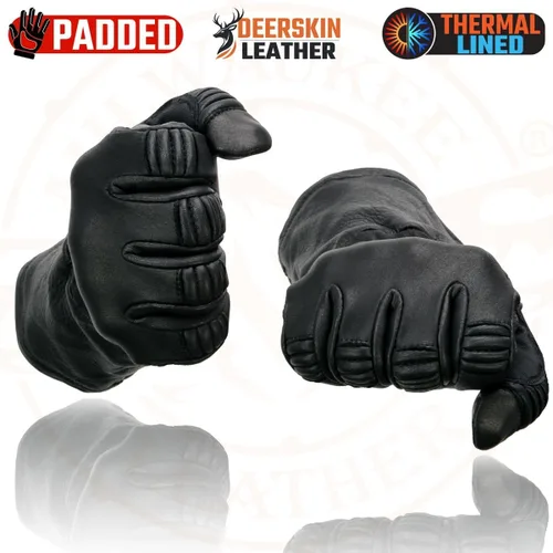 Vista 7 de Milwaukee MG7505 - Guantes de piel para hombre, color negro G039-NEGRO