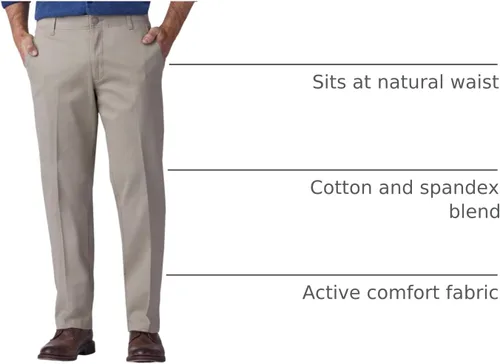 Vista 8 de Lee Extreme Motion Pantalón regular recto sin pliegues al frente para hombre