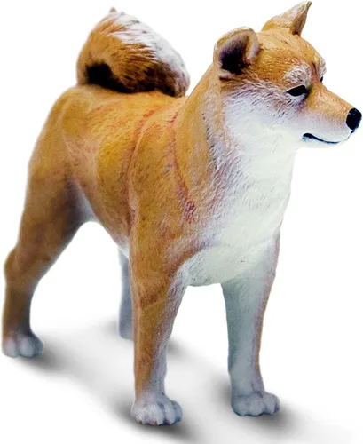 Vista 5 de Safari Ltd. Figura Shiba Inu – Figura realista de perro de plástico de 3 pulgadas – Divertido juguete educativo para niños, niñas y niños a partir