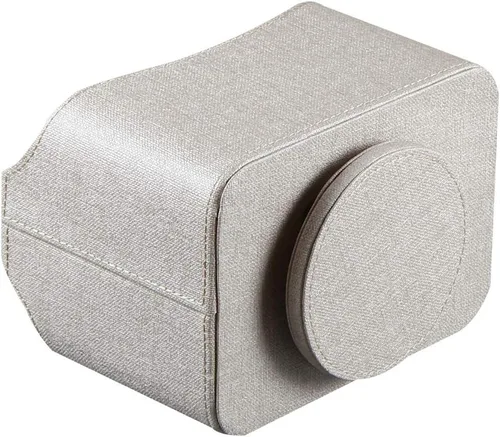 Vista 3 de soporte de control remoto de piel sintética, organizador de escritorio giratorio 360 grados para TV, organizadores y accesorios de escritorio