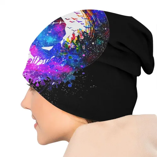 Vista 5 de Gorro de Navidad Skellington unisex para hombre y mujer, gorro cálido para invierno y exteriores
